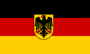 germany flag and sign